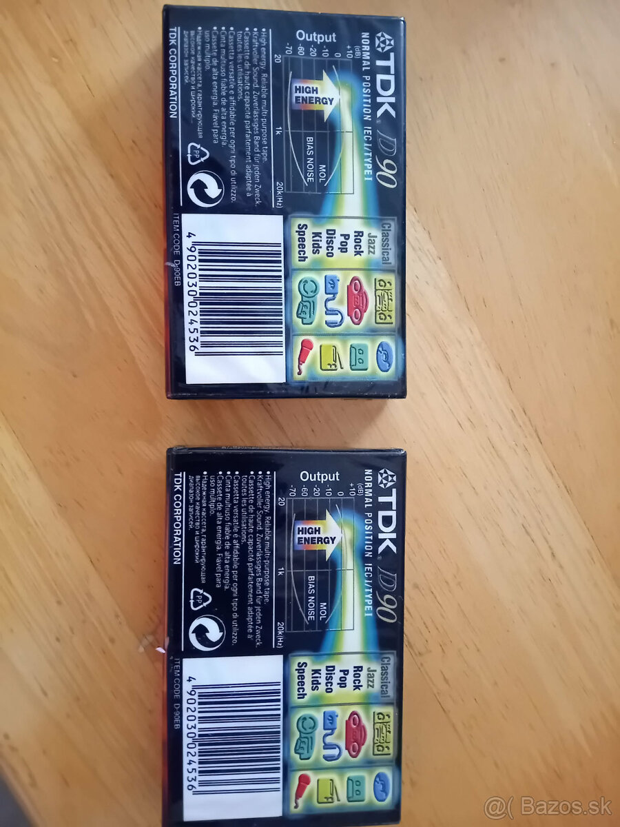 magnetofónove kazety TDK 90 - 3