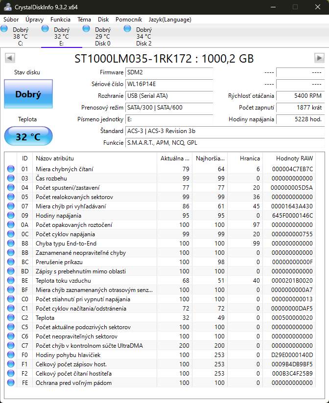 externé disky USB 3.0, 1TB - 3