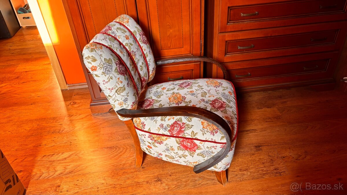 ART DECO KRESLO, TYP Halabala H 237 - 3