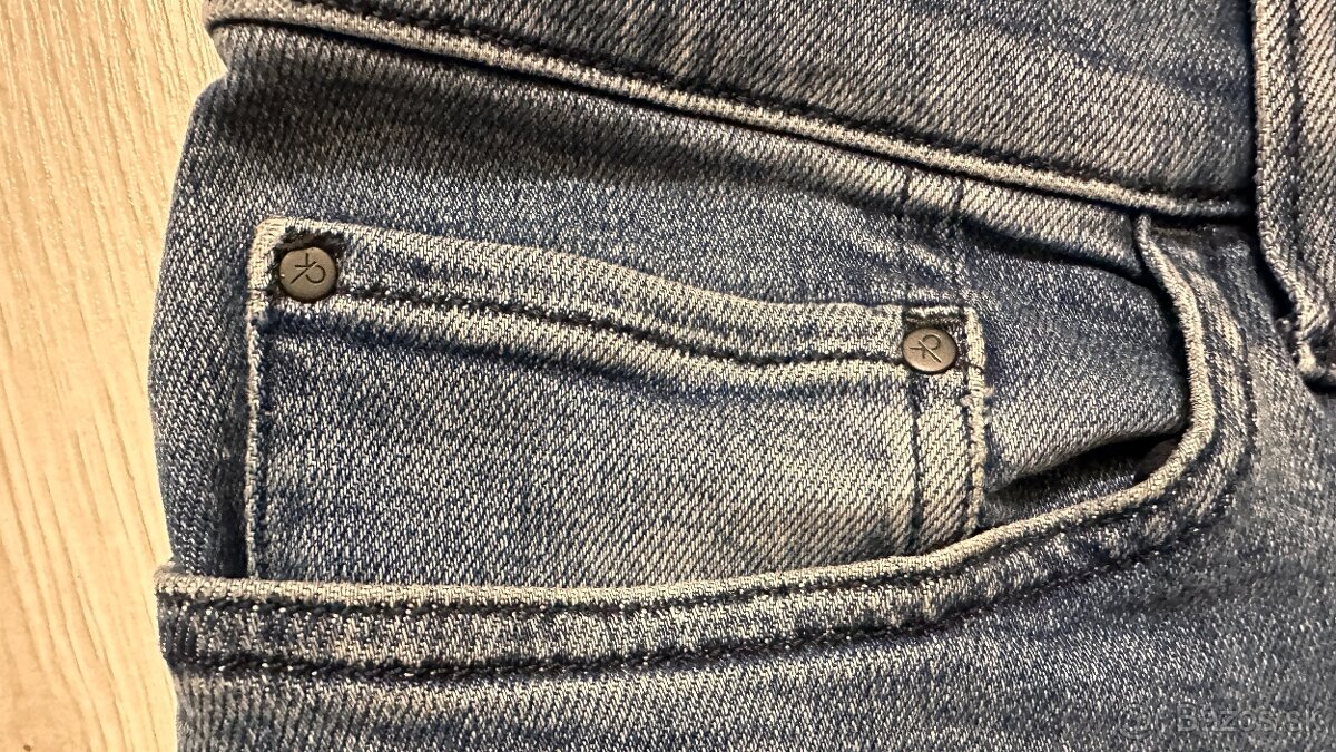 Pánske,kvalitné džínsy - skinny Calvin KLEIN - 34/32 - 3