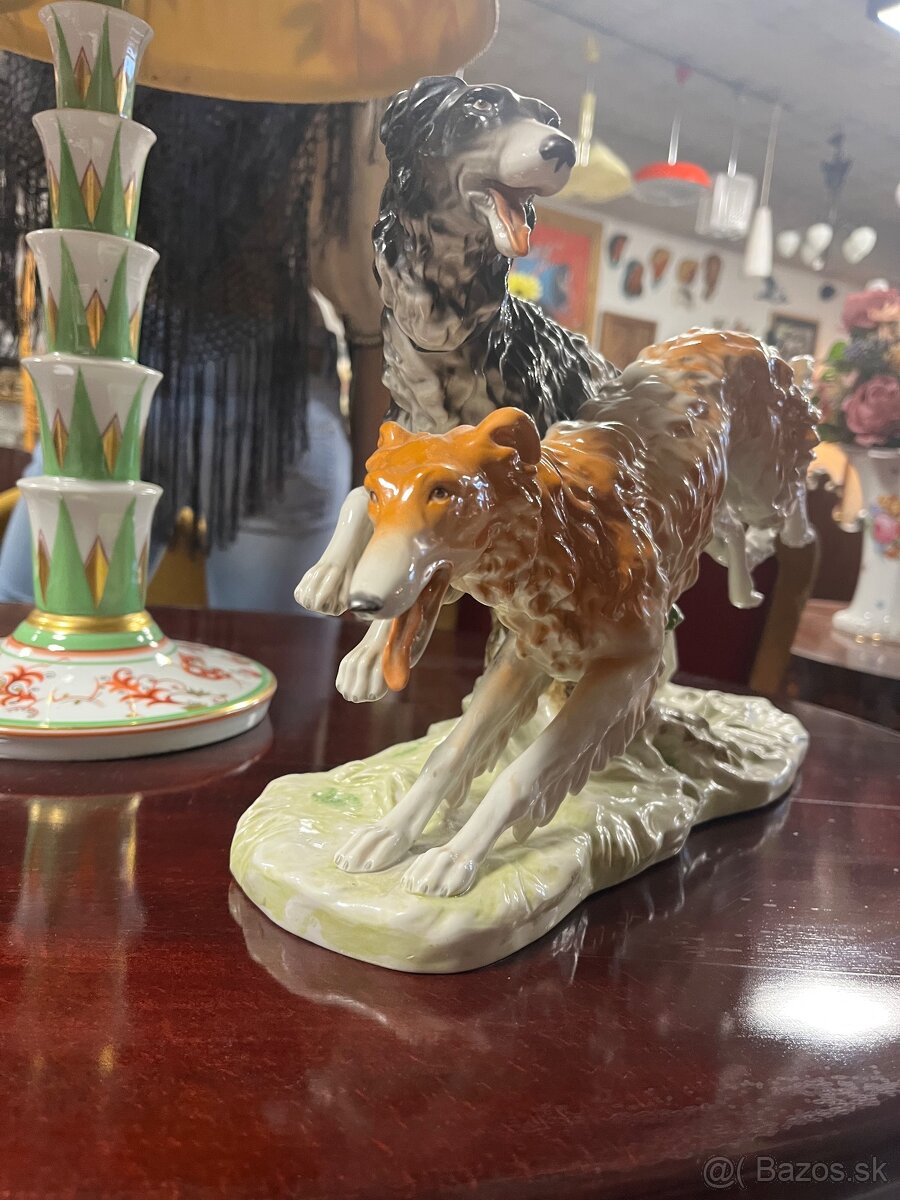 Porcelanová soška Barzoje - 3