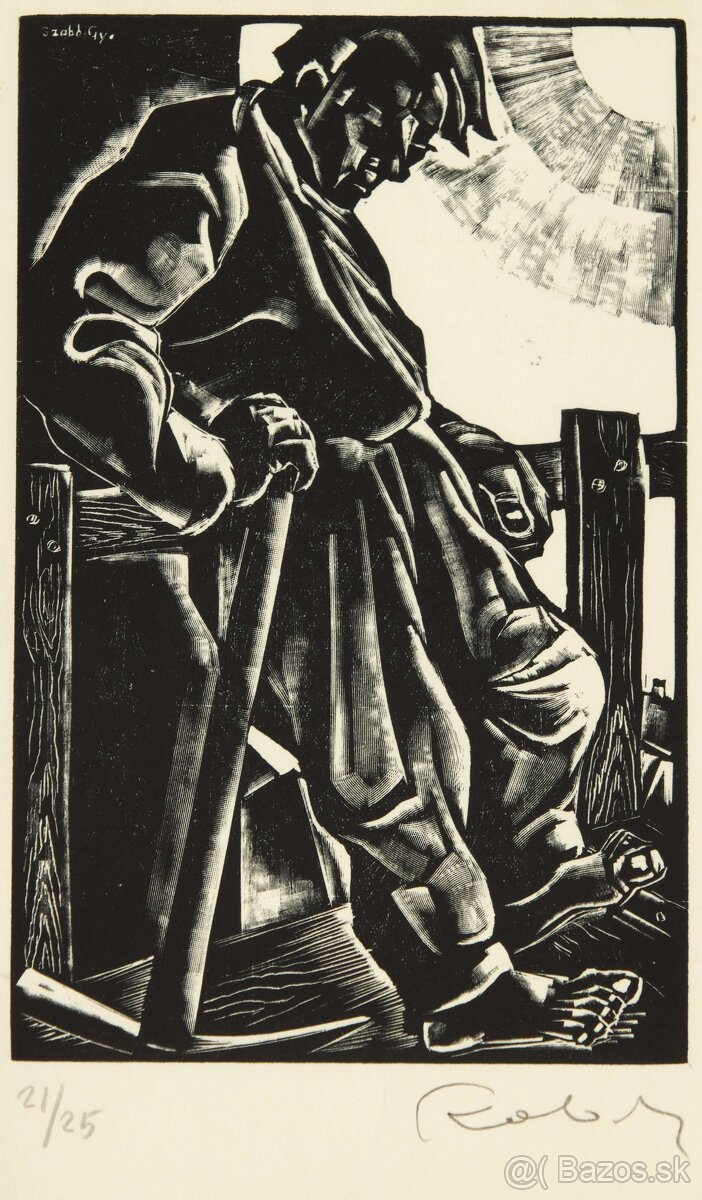Július Szabó:  drevoryty z cyklu Ecce Homo - 3