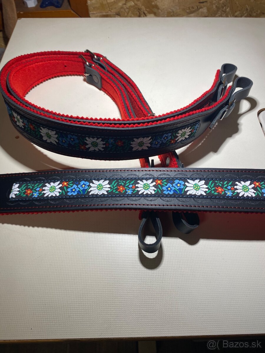 Predám kožené remene na heligónku. - 3