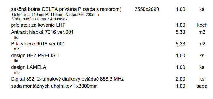 Sekčná garážová brána LOMAX - NOVÁ - 3