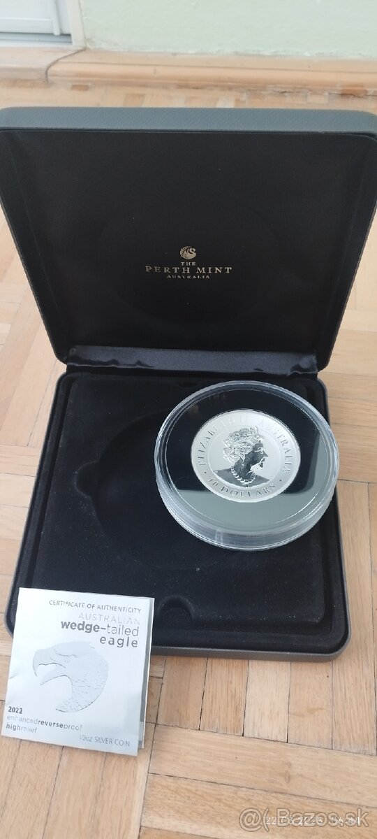 Strieborná minca orla váha 311 g - 3