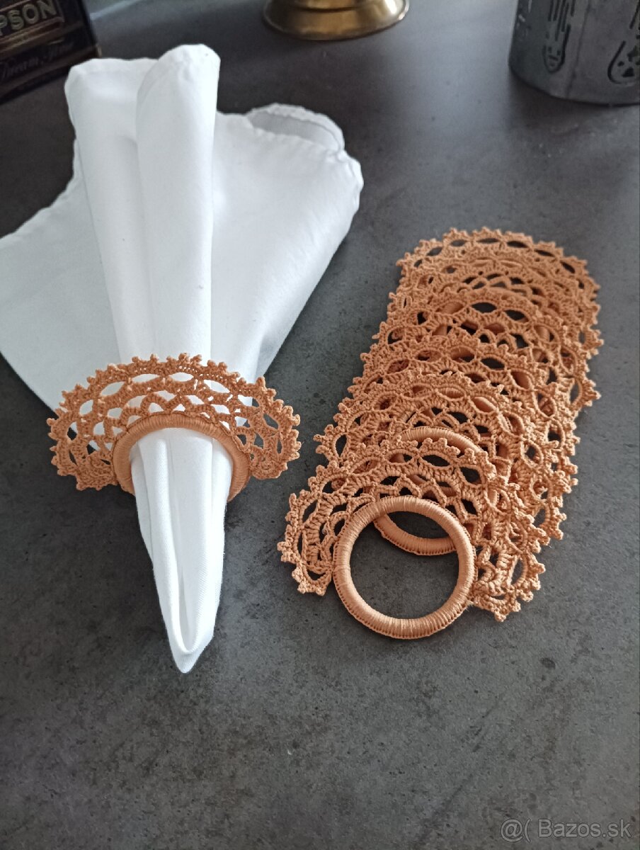 Ozdobné krúžky na obrúsky - 6 ks v sade - 3