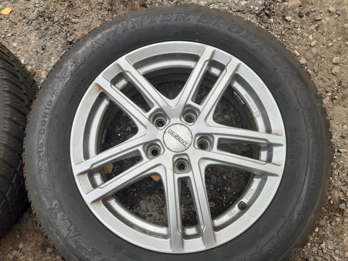 ZIMNÁ SADA 5x112r16 obuté 215/60r16 - 3