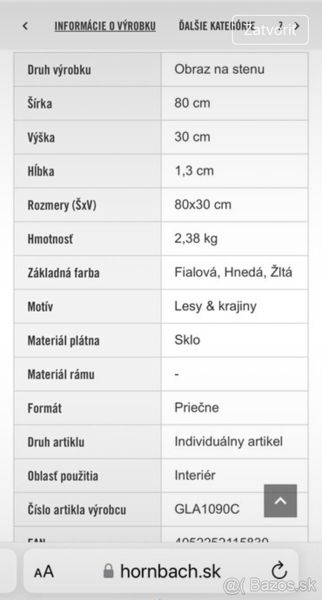 Obraz v skle Levandule - 3