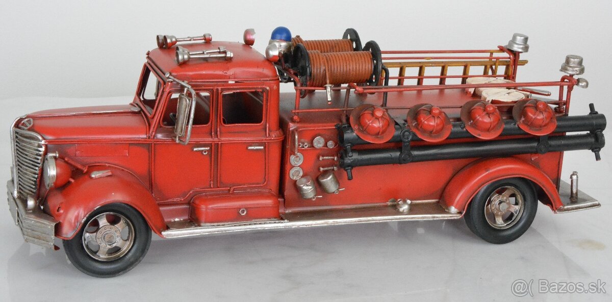 Retro kovový model - Hasiči XXL - 3