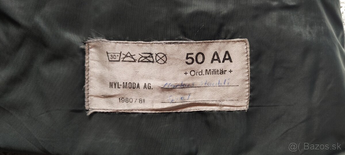 Vojenský nepremokavý plášť - 3