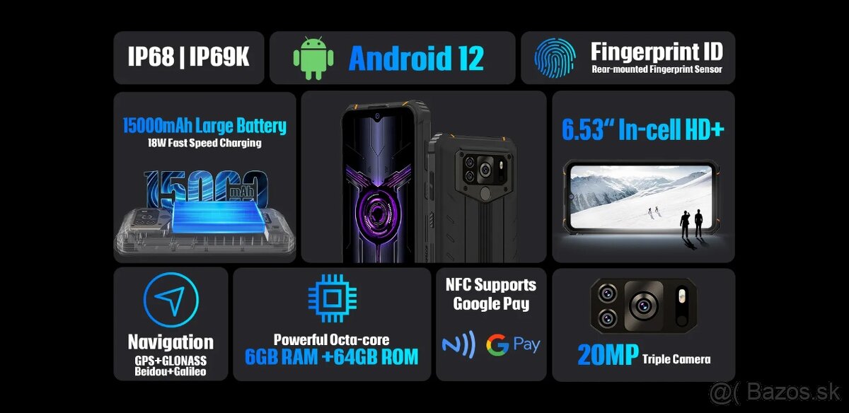 Hotwav W10 /w10 Pro - 15 000 mAh - 3