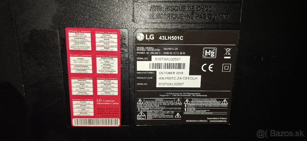 LG FULL HD 43'' - 3