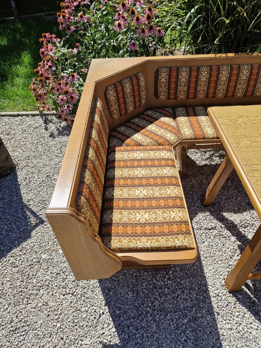 Rohová lavica, jedálenský set - 3