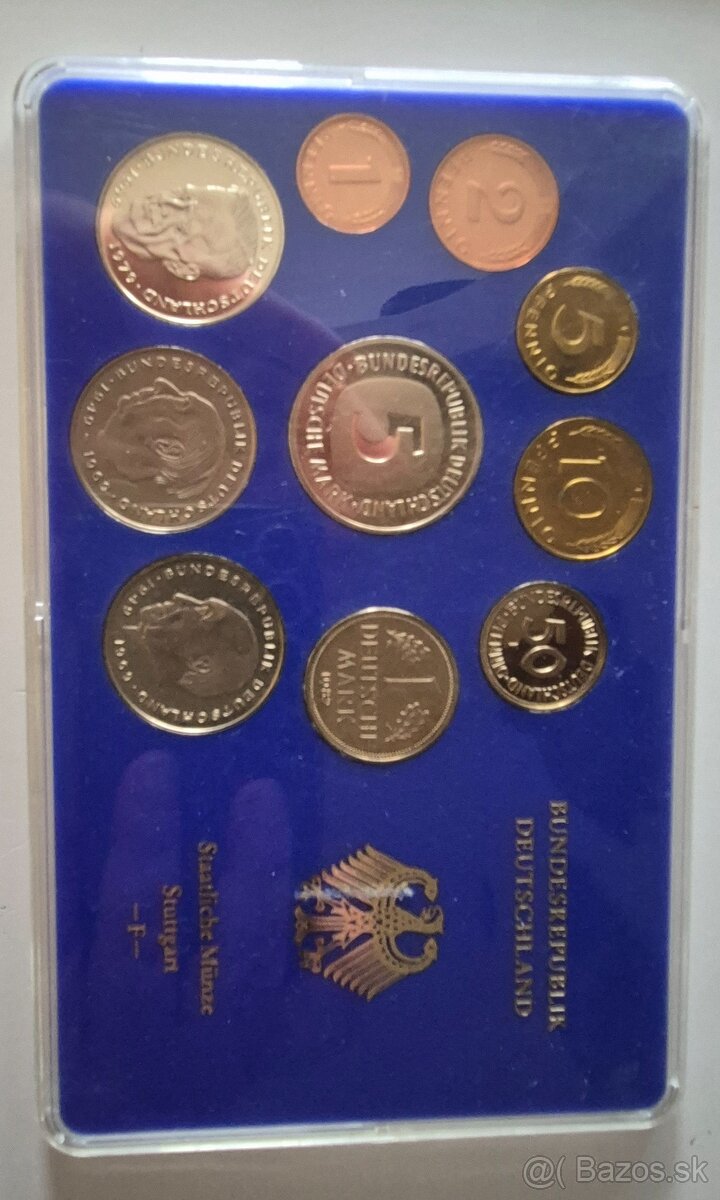 Predam suprava minci nemecko Proof 1982F,1983F,1984F - 3