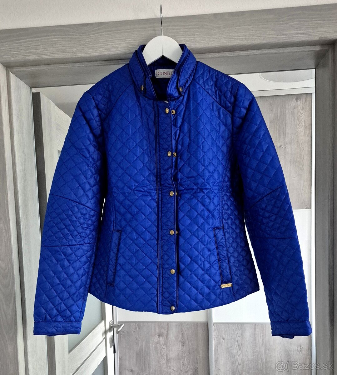 Modrá prešívaná bunda - 3