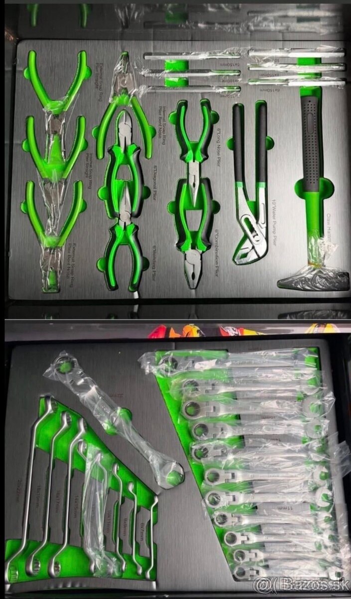 Dielensky vozik s naradim 7 suflikovy Moto Zeleny - 3