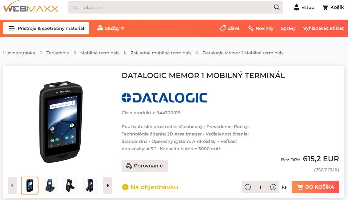 Datalogic Memor 1 mobilný terminál - 3