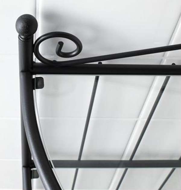 IKEA RÖNNSKÄR rohový stojan čierny - 3