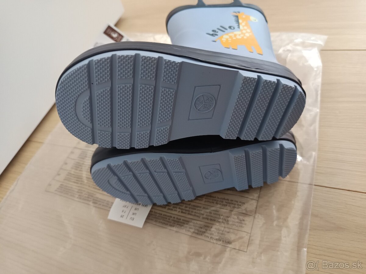 Bledomodré gumáky 25 - nové - 3