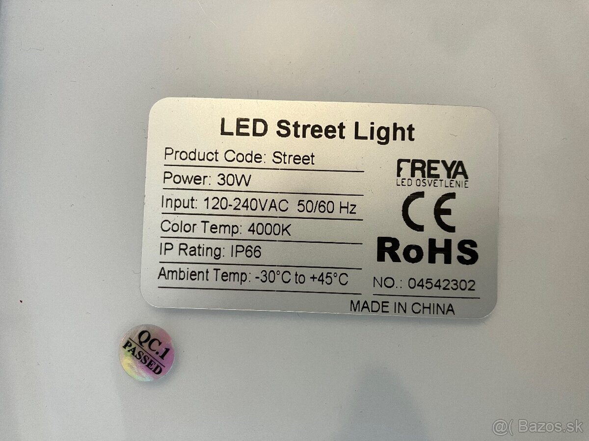 LED verejné osvetlenie 30 W - 3