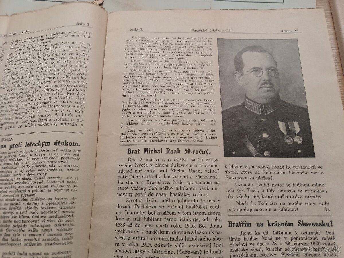 6x Hasičské listy 1936,1937,1940 - 3