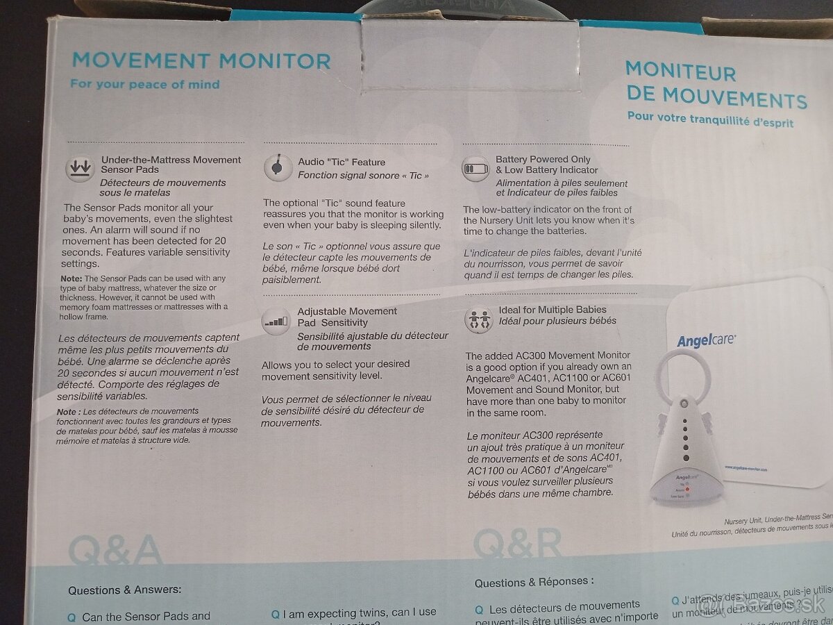 Monitor dychu Angel Care AC300-2SP - 3