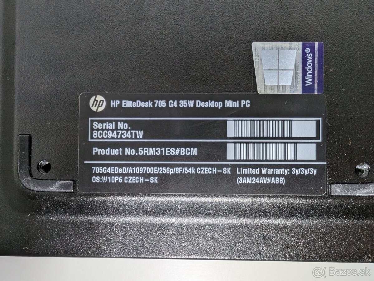 HP EliteDesk 705 G4 35W Mini 2018 - 3