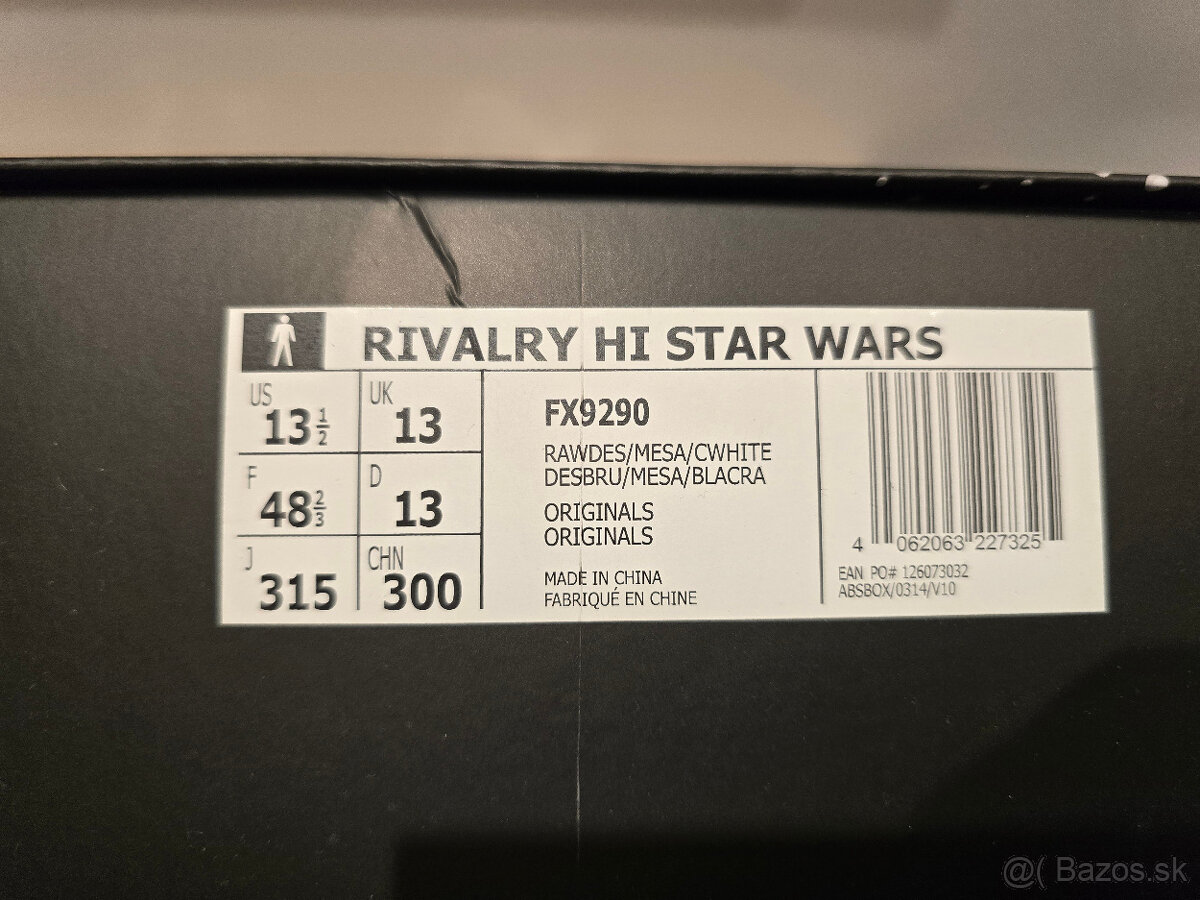 adidas Rivalry HiStar Wars Chewbacca UK13 - 3