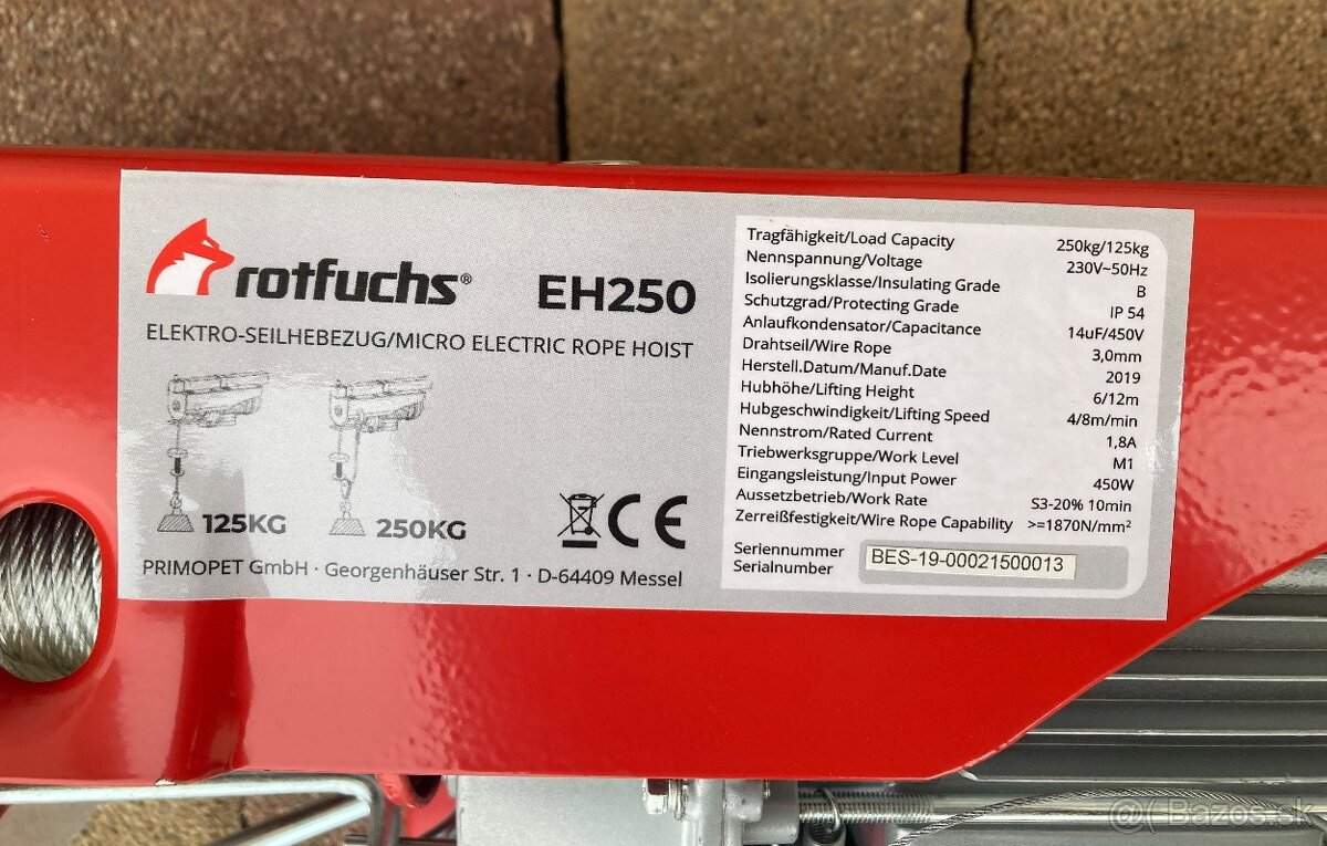 Elektrický naviják, kladkostroj - 3