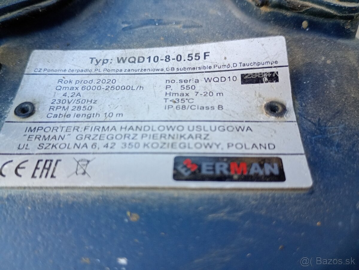 Ponorné kalové čerpadlo s drvičom - 3