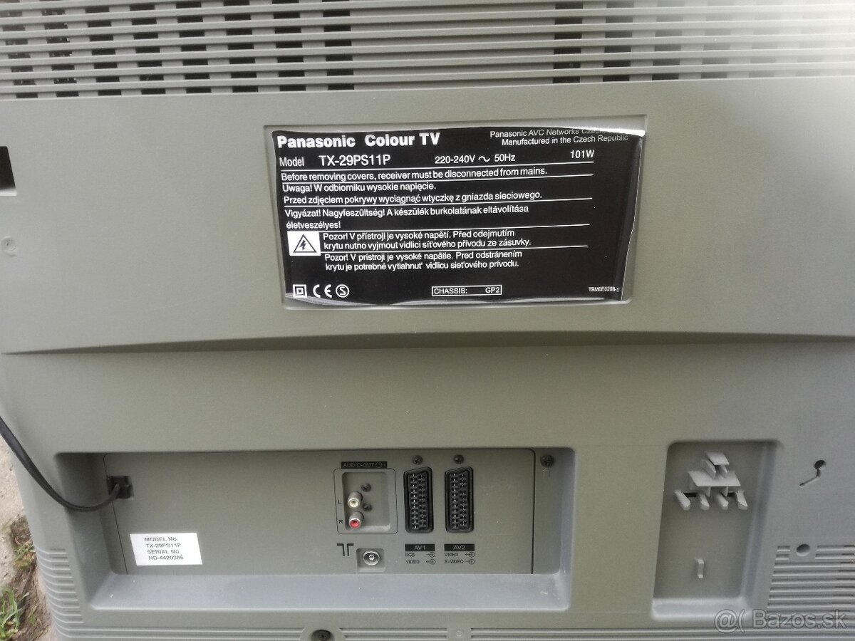 Predám lacno funkčný farebný TV Panasonic + DO - 3