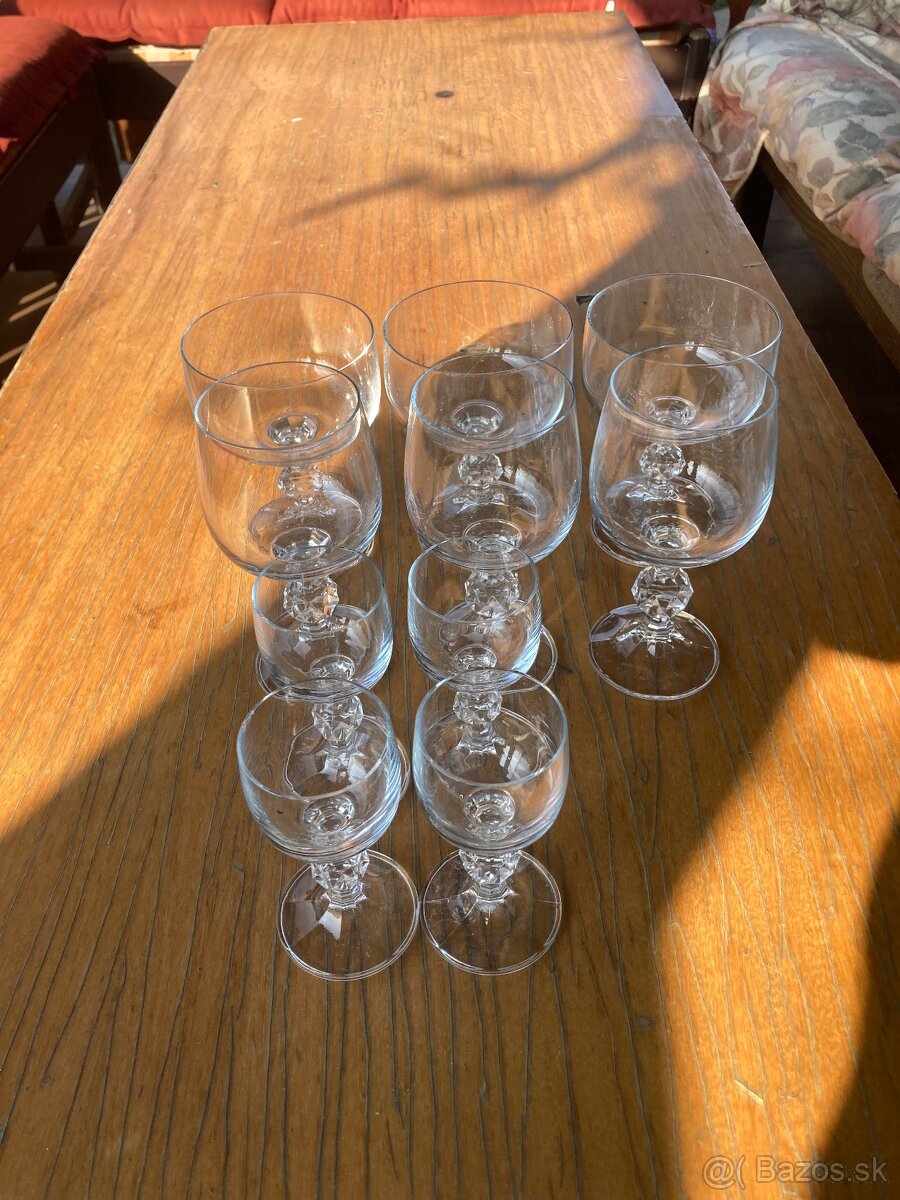 Sada kryštalovych poharov - 3