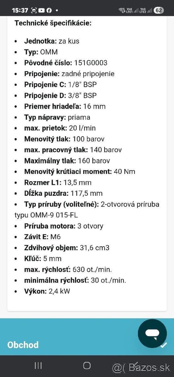 PREDAM HYDROMOTOR - 3