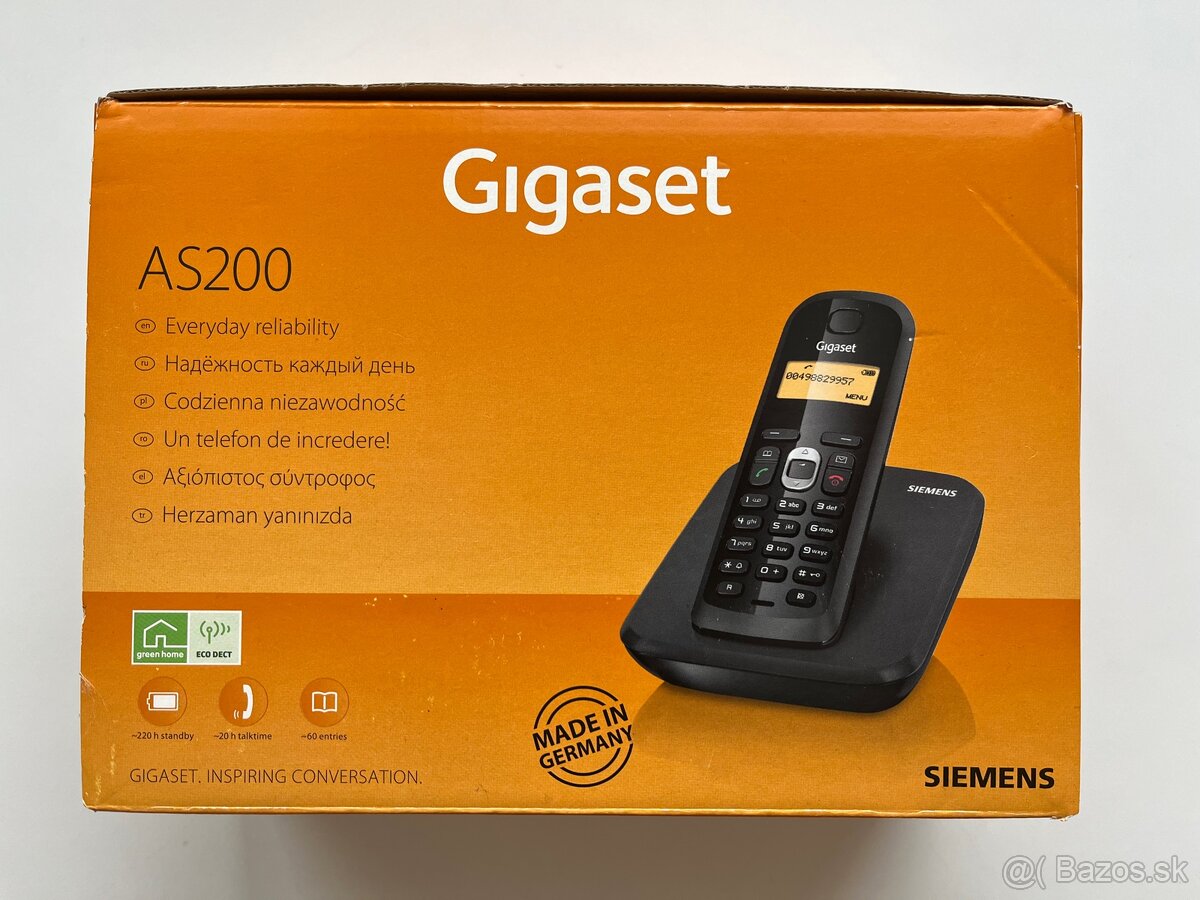 Gigaset AS200 - bezdrôtový, pevná linka - 3