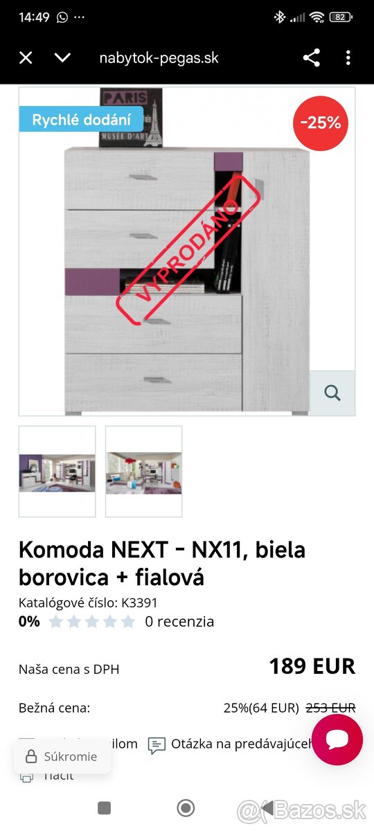 Šatníková skriňa a komoda - 3