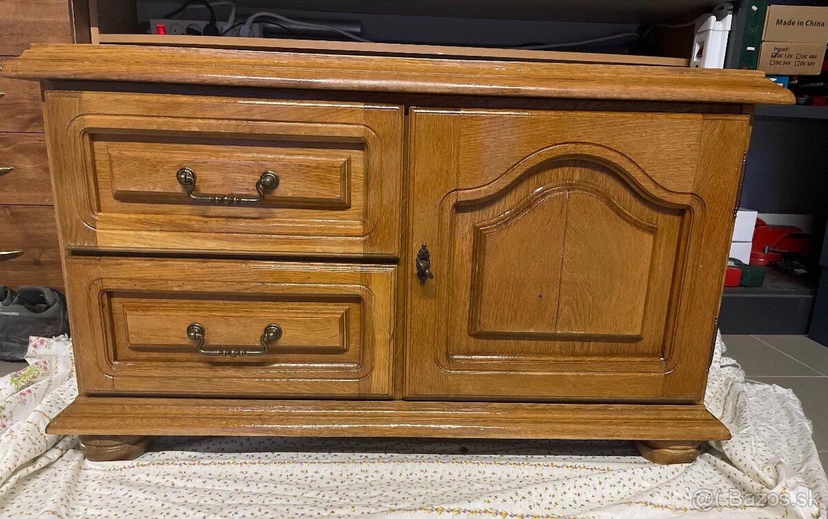 Komoda masív ,dub rustikal - 3