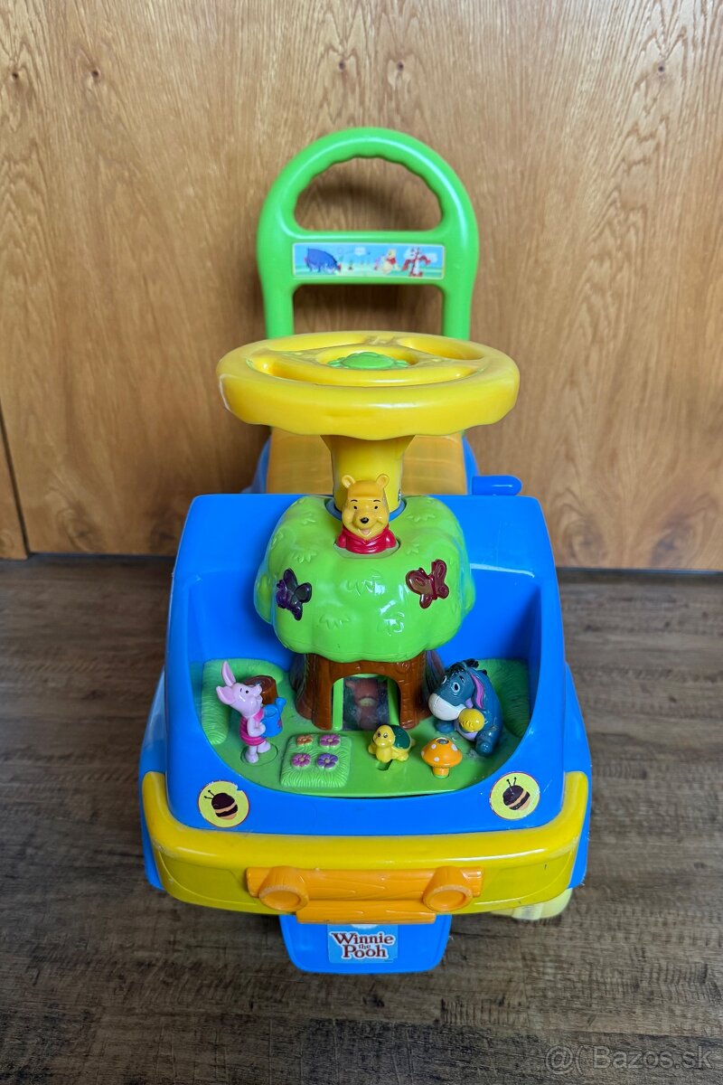 Odrážadlo, hojdačka autíčko 4v1 macko Pu - 3