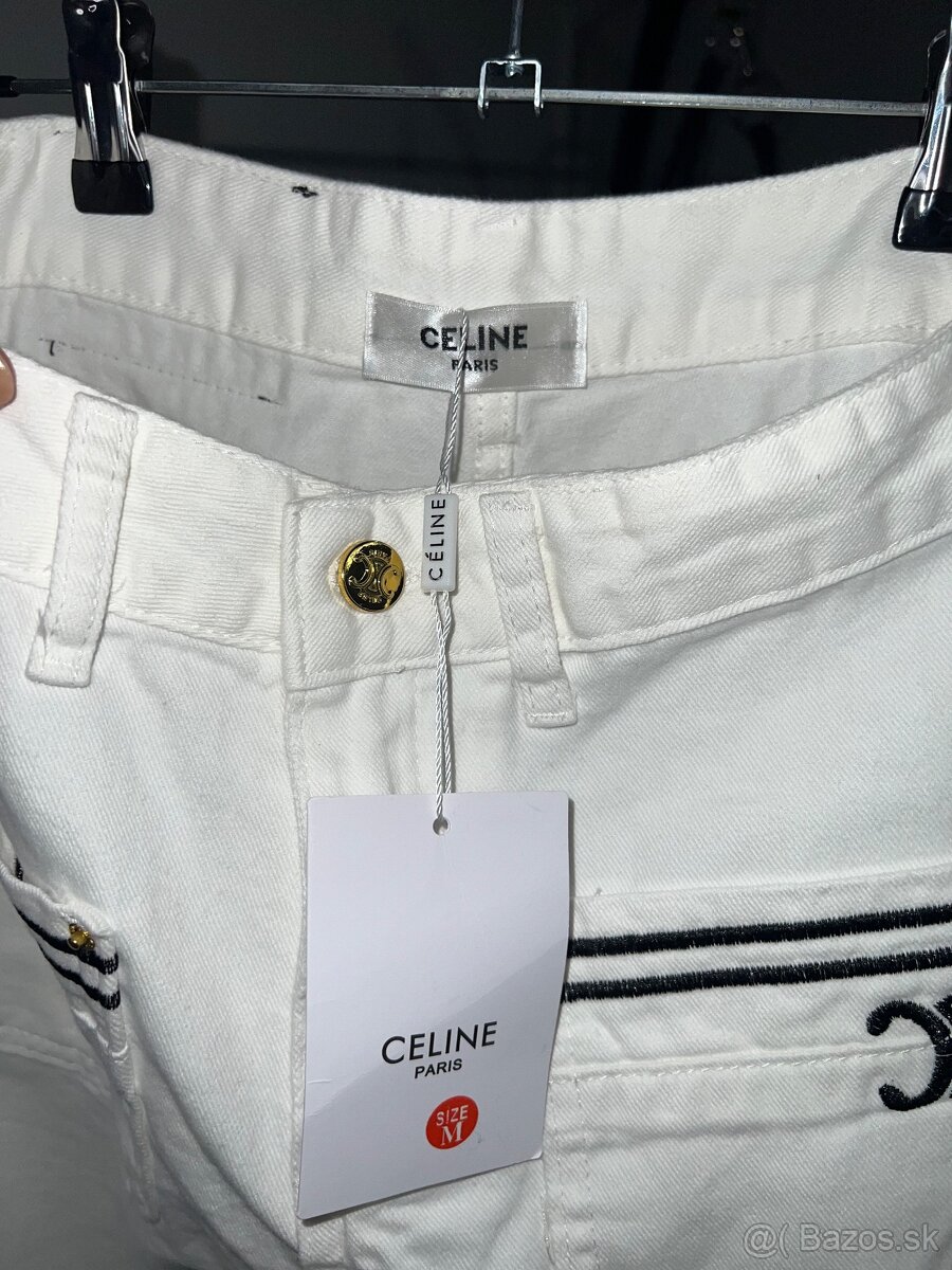 Nohavice high-weist, wide leg - 3