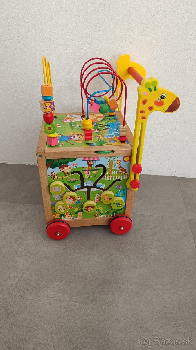 Drevené chodítko- kocka - 3