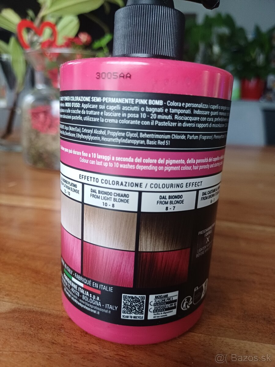 Ružový Toner na vlasy. - 3