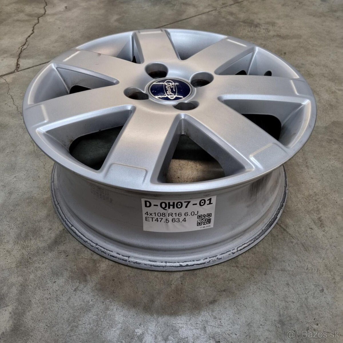 Hliníkové Ford disky 4x108 R16, 6J ET47.5 - 3