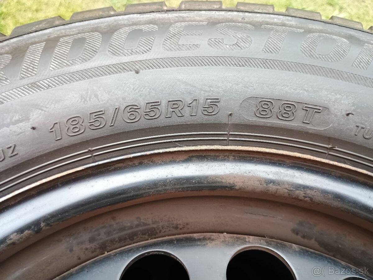Sada kolies Škoda Fábia 4, plechové disky + pneu 185/65 R15 - 3