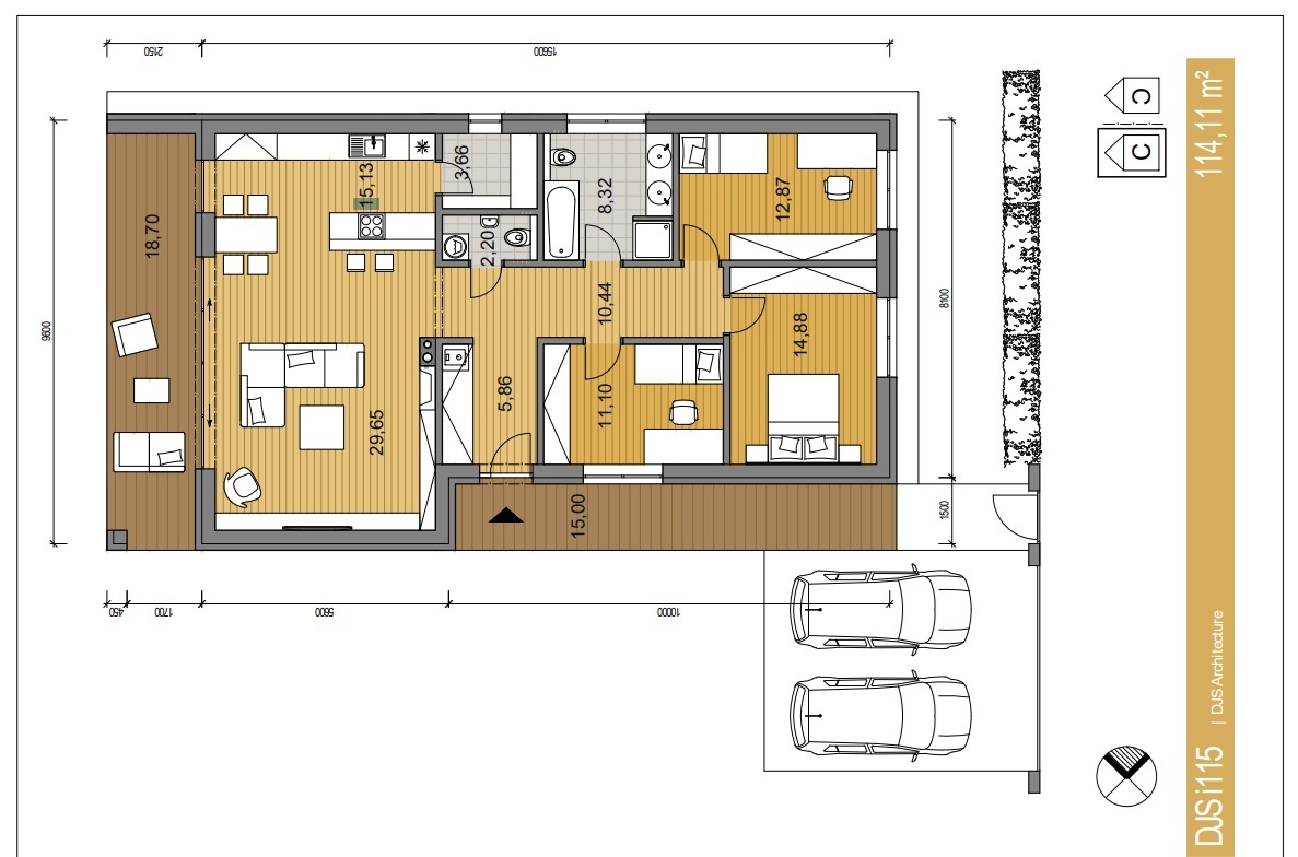 Moderný 4-izbový bungalov - 3