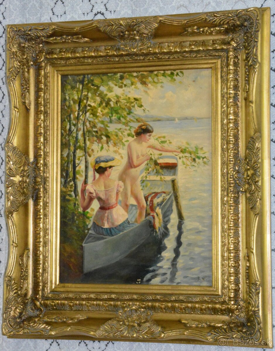 Obrazy - olej na desce - 3