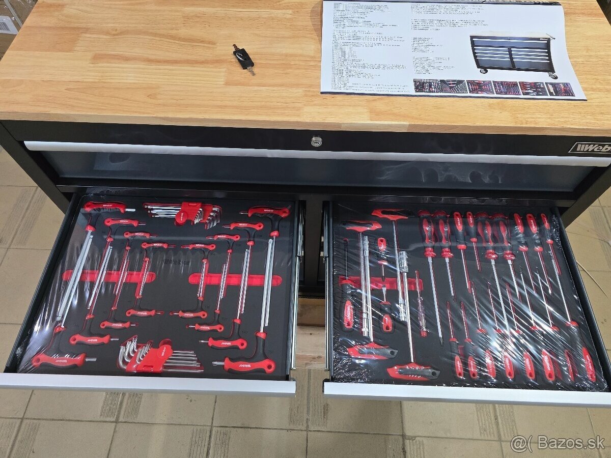 Dielensky vozík s náradím 298ks WEBER - 3