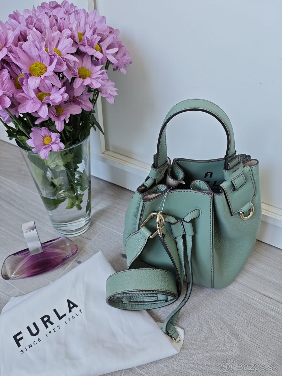 Nova kozena kabelka Furla Miastella mini bucket bag. - 3
