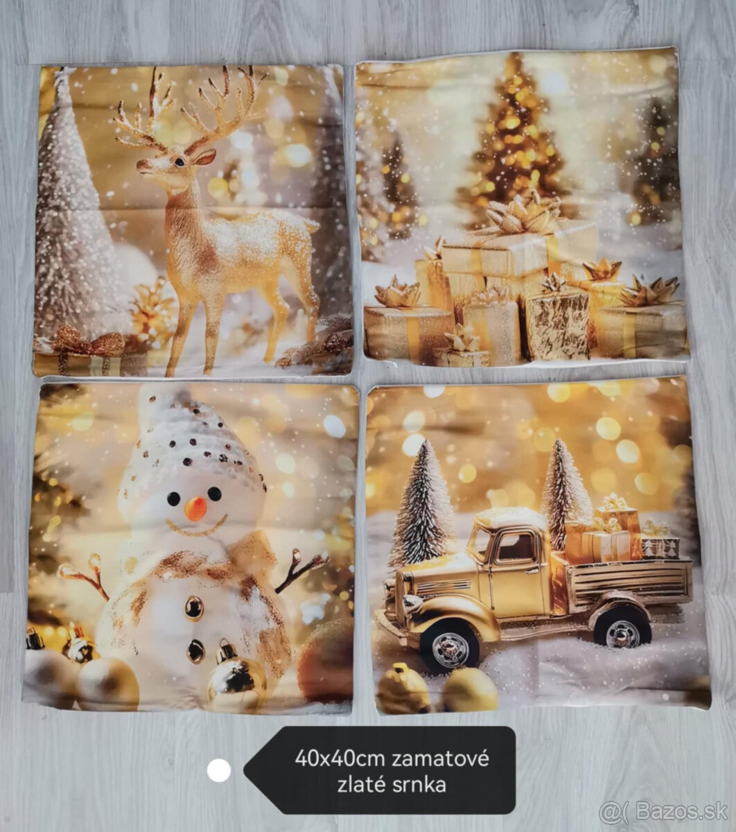 Vianočné obliečky 40 x 40cm NOVE - 3