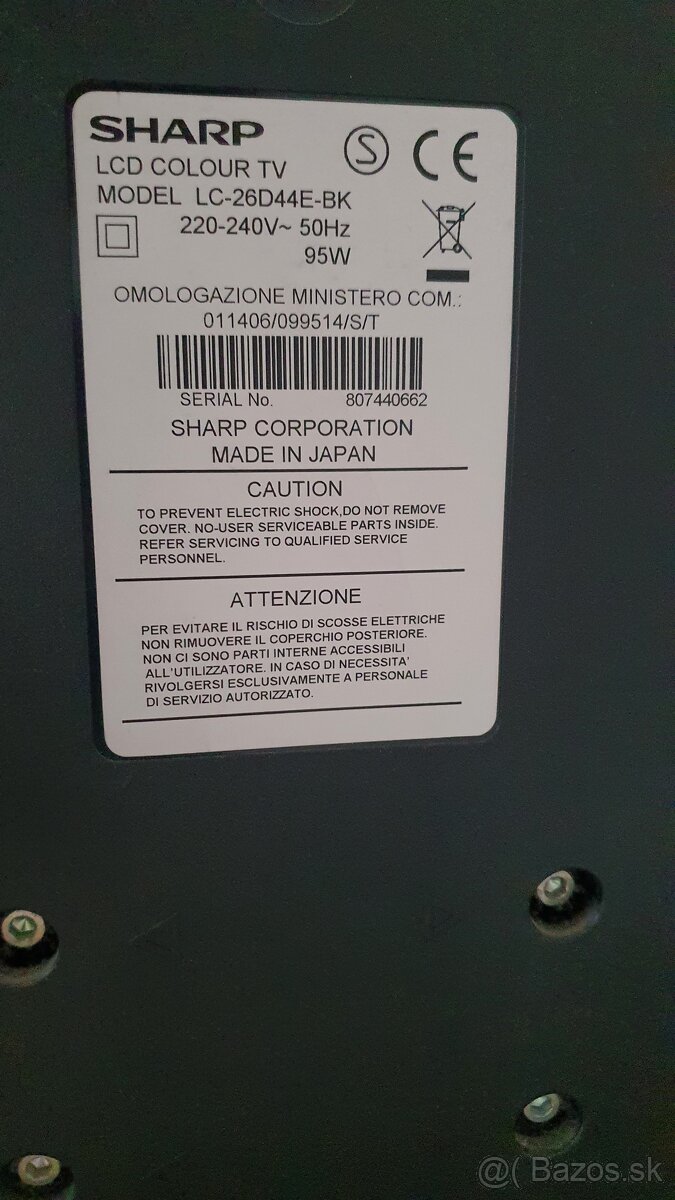 Sharp LC26D44E-BK - 3