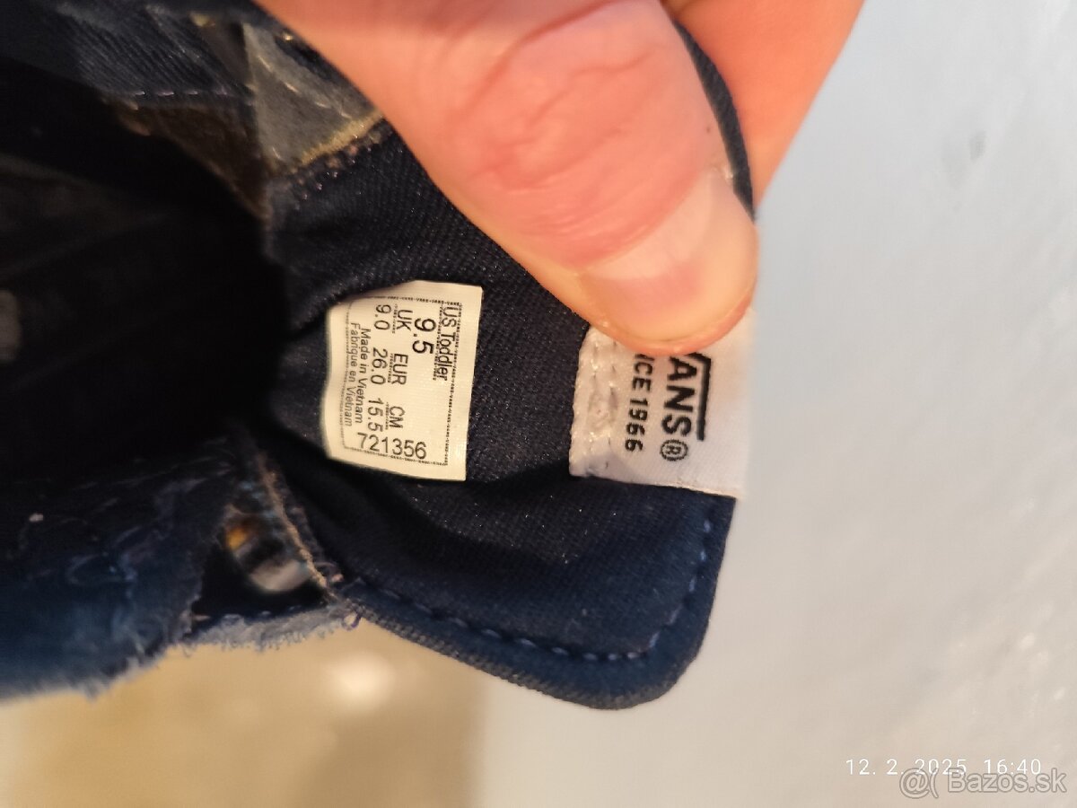 Detské tenisky Vans, veľkosť 26 - 3
