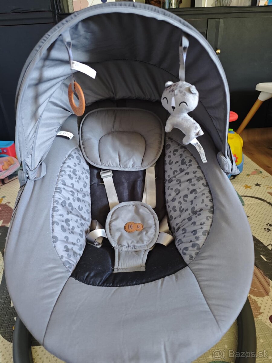 Kinderkraft lehátko 2v1 dark grey - 3